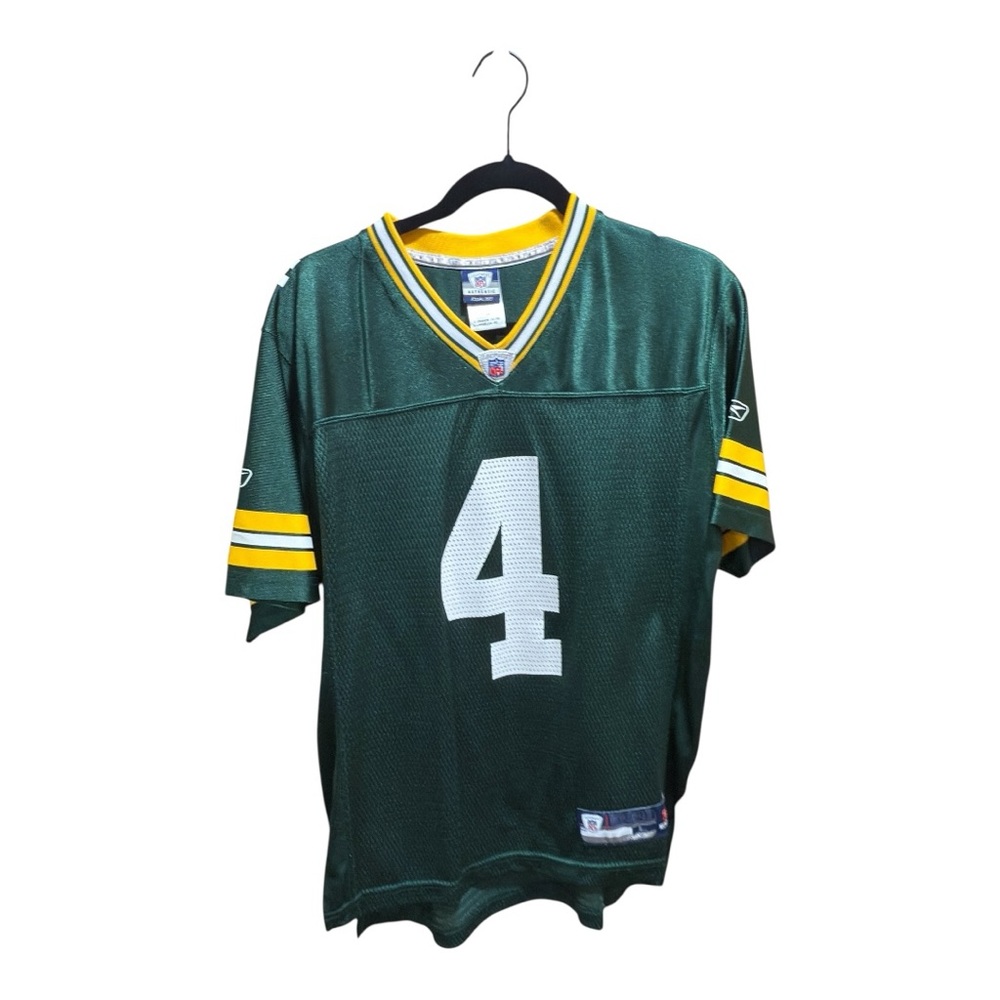 Vintage Youth Large Reebok Brett Favre #4 Green Bay Packers Jersey 1990’s